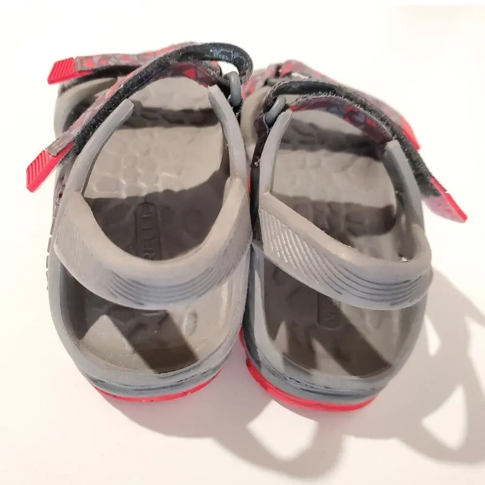 Merrell Boys Hydro Drift Waterproof Double Strap Sandals Youth Size 12 Gray Red